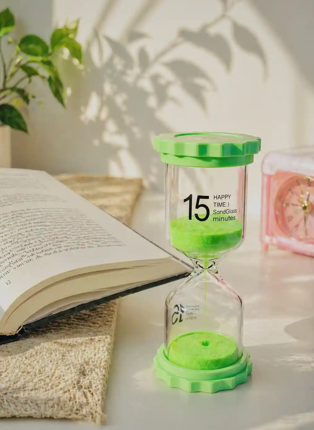 15 Minutes sand glass sandglass hourglass timer clock 