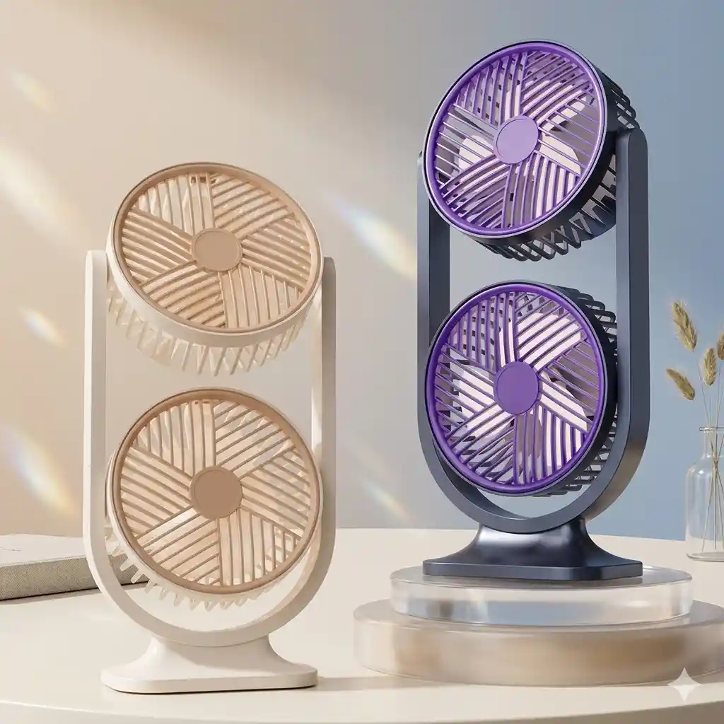 Desktop Dual-Head Fan