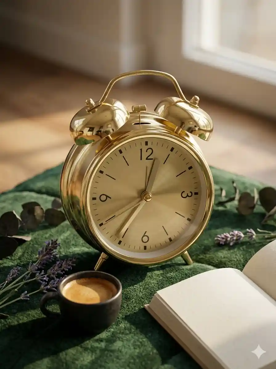 Twin bell alarm clock Golden