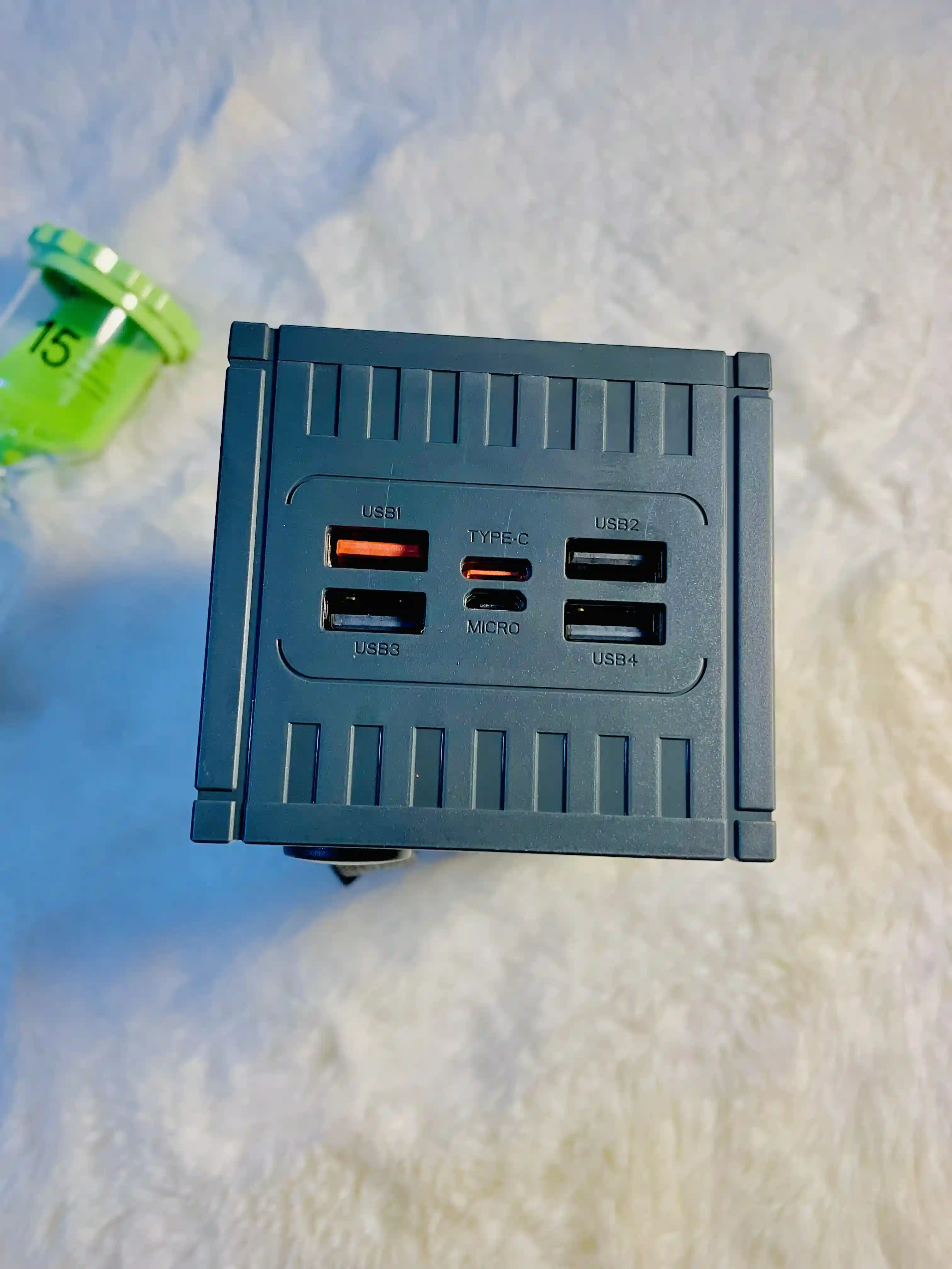 Beiys Container Series PD27W+ QC22.5W Fast Charging 50000mAh & 30000mAh With 4 USB Outputs and LED Display Power Bank - Black